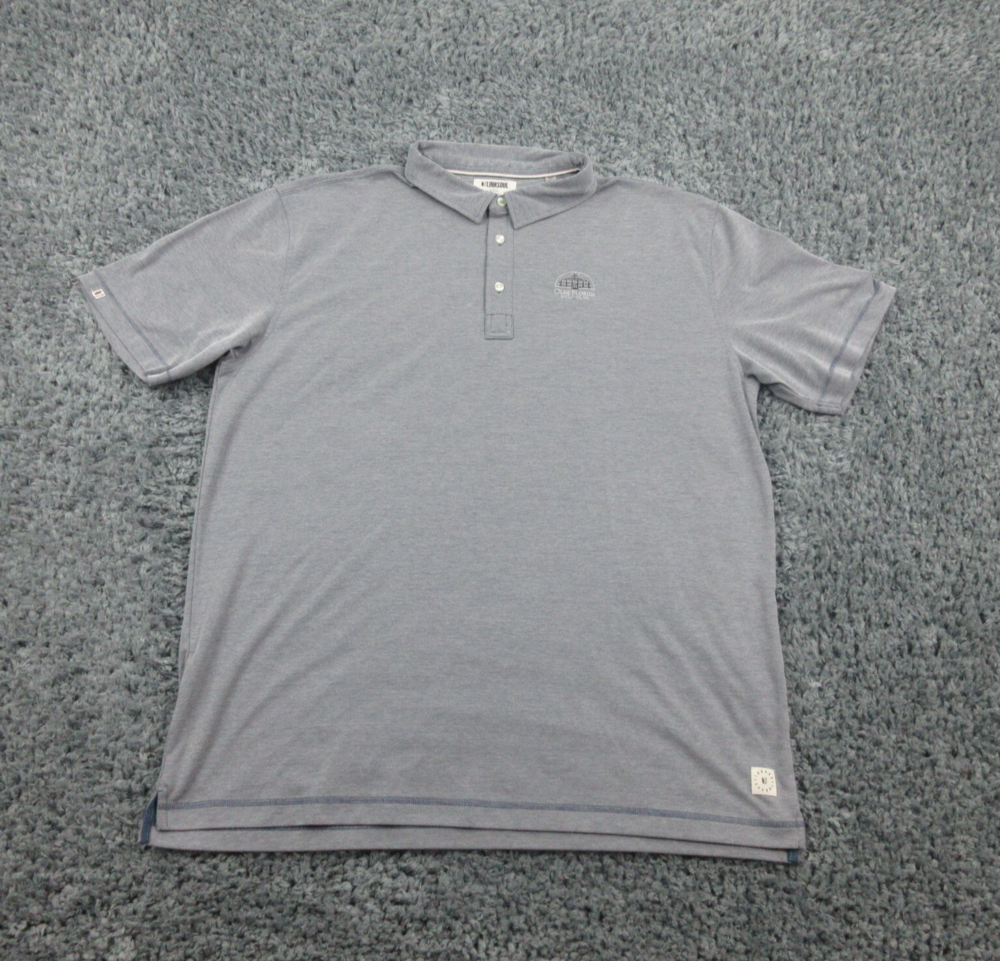 LinkSoul Shirt Mens XXL Gray Blue Short Sleeve Golf Polo
